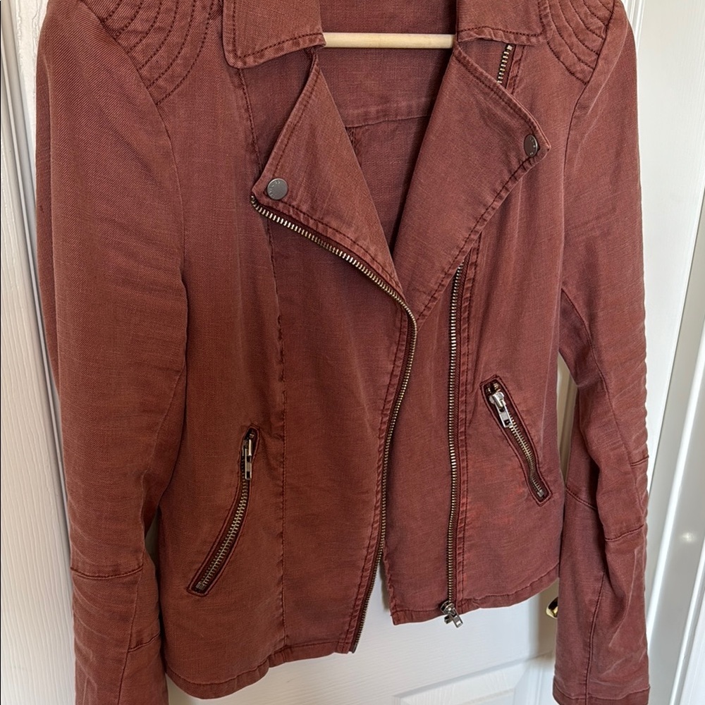 Level 99 Rust Color Moto Jacket - Picture 5 of 7